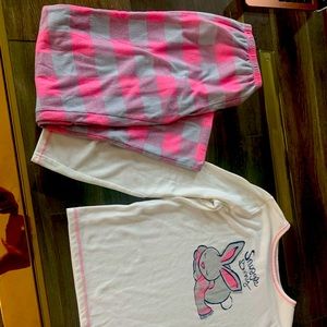 Cute white and pink pjs